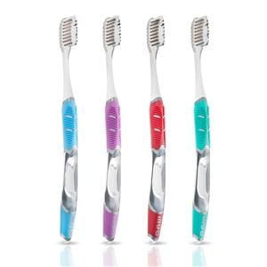 GUM Technique Enamel Clean Toothbrush Adult 31 Tuft Compact Soft 4 Colors 12/Pk