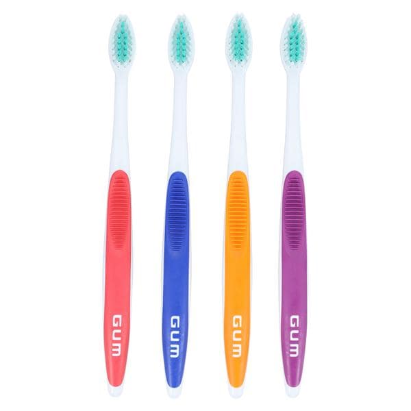 GUM Dome Trim Manual Toothbrush Adult Soft Compact 12/Bx, 12 BX/CA