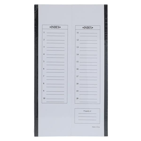 Microscope Slide Tray Black 20 Position 208x341x9mm Cardboard Eac...