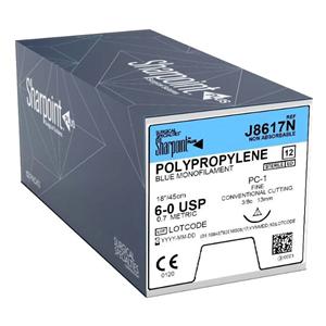 Suture Polypropylene Monofilament 6-0 18" Non-Absorbable DGL13 De...