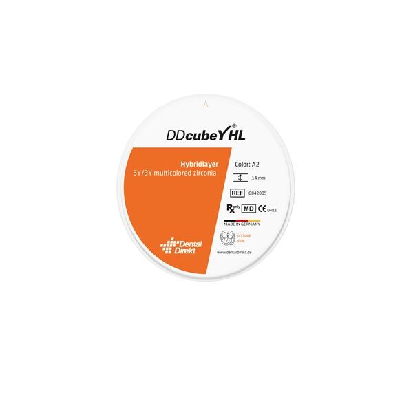 DD cube Y HL Zirconia Disc A3.5 98.5x20mm Ea