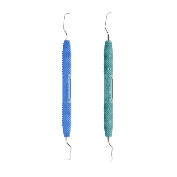 Hand Instrument Gracey Curette Grcy Mes Dstl Size 16/17 Resin Handle SS 2/Pk