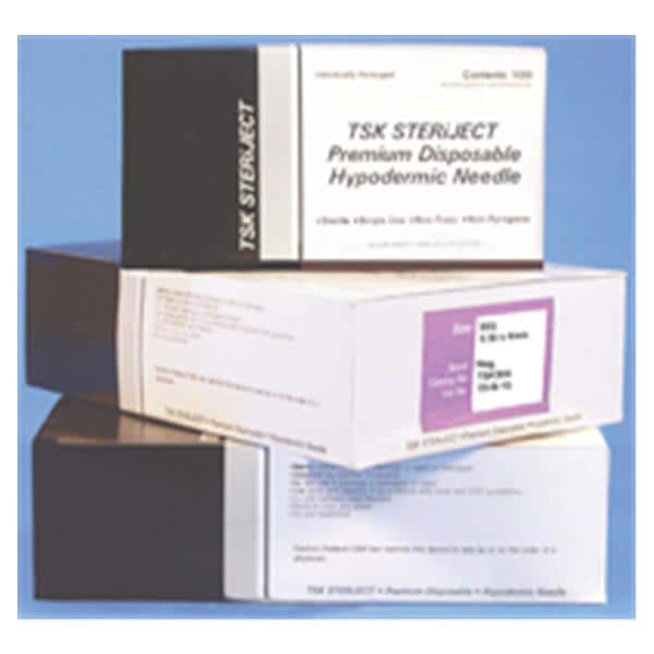 Needle TSK Steriject 31g 1/2" Hypodermic Straight Style Sterile D...