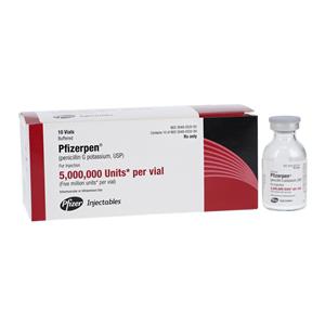 Pfizerpen Injection 5MU/vl Powder Vial 10/Package