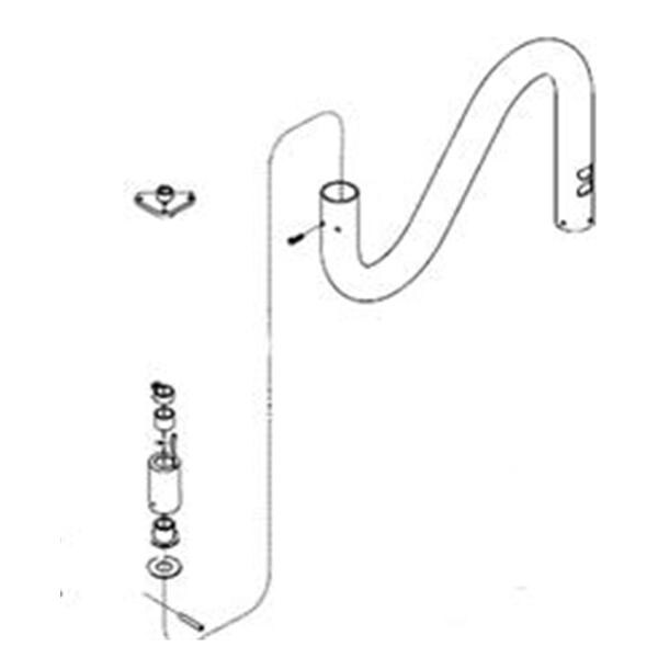 Down Tube Assembly For 354/355 Mobile Light Each