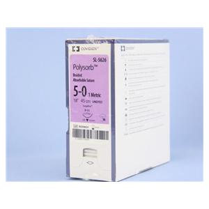 Polysorb Suture Polyester Braid 5-0 18" Absorbable P-11 Premium R...