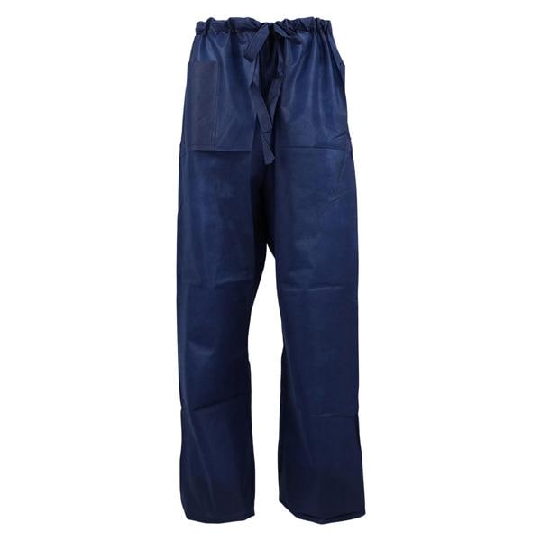 Scrub Pant 2X Large Size Dark Blue Non Sterile Disposable Not Mad...