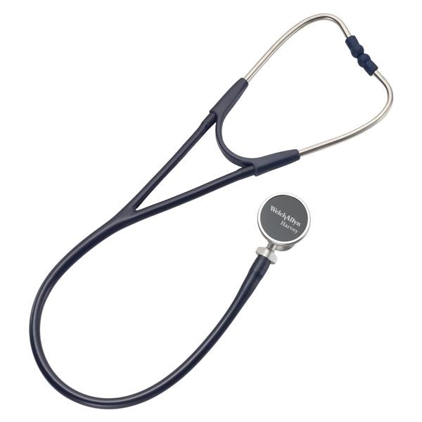 Harvey DLX Cardiology Stethoscope Navy 17" Tubing Ea