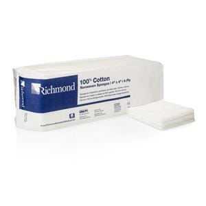 100% Cotton Non-Woven Sponge 4x4" 4 Ply Non-Sterile