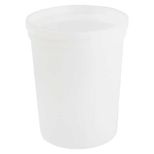 Lab Container 32oz With Lid Snap Cap Translucent 100/Case