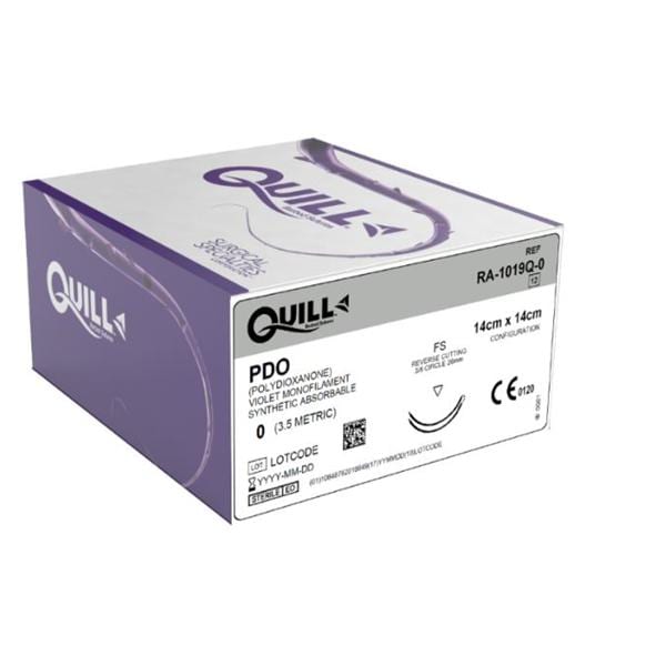 Quill Knotless Tissue Closure Device Suture Polydioxanone Monofil...