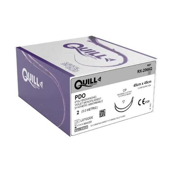 Quill Knotless Tissue Closure Device Suture Polydioxanone Monofil...