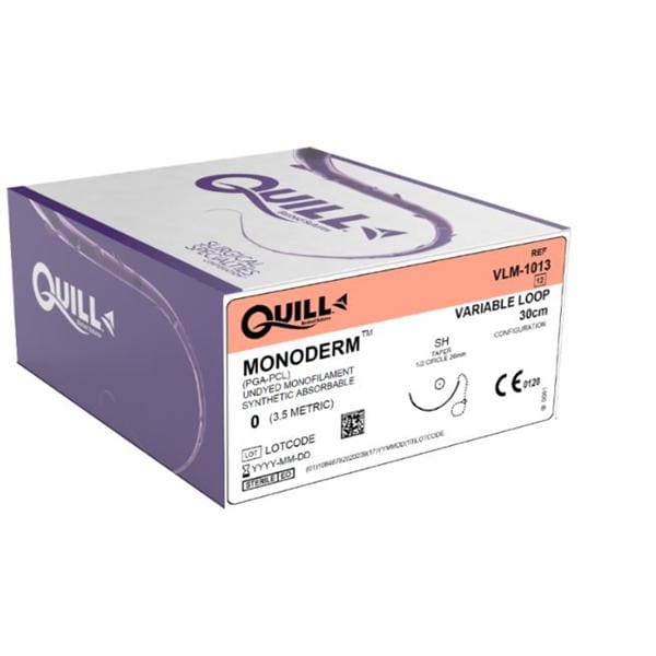 Quill Monoderm Knotless Tissue Closure Device Suture Polyglecapro...