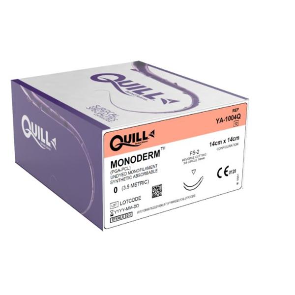 Quill Monoderm Knotless Tissue Closure Device Suture Polyglecapro...