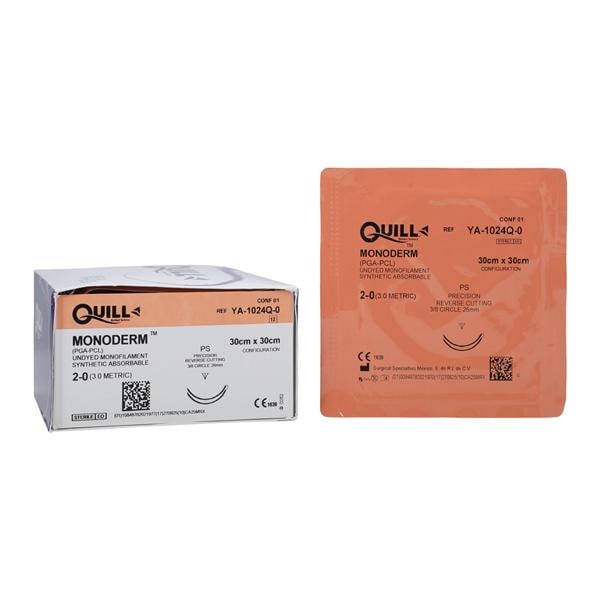 Quill Monoderm Knotless Tissue Closure Device Suture Polyglecapro...