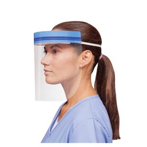 Face Shield Clear / Blue Disposable 6/Ca