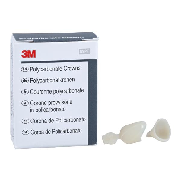 3M™ Polycarbonate Crowns Size 34 Rght Cspd Upr&Lwr Replacement Crowns 5/Bx