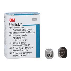 3M™ Unitek™ Crowns Size 2 1st Perm URB Replacement Crowns 5/Bx