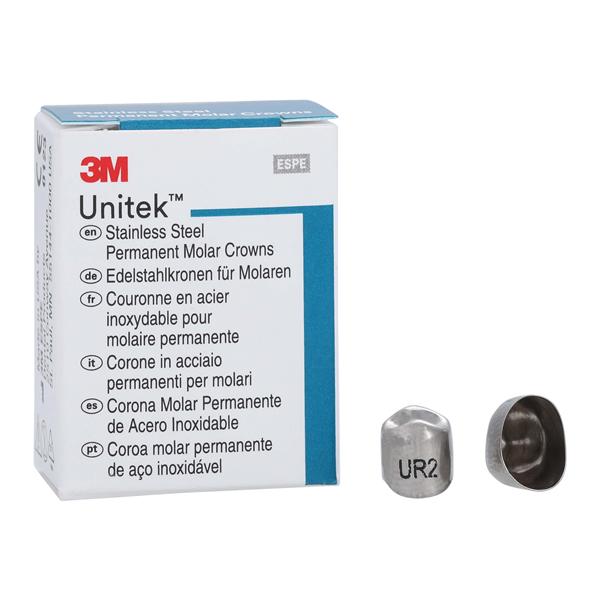 3M™ Unitek™ Crowns Size 2 1st Perm URB Replacement Crowns 5/Bx