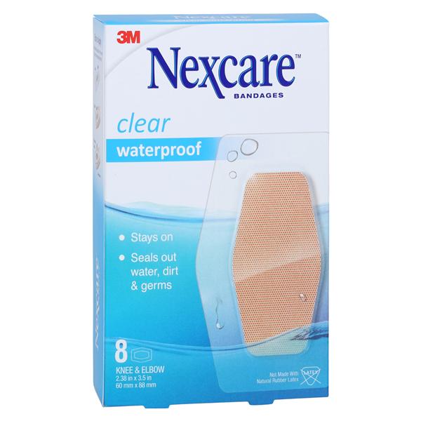 Nexcare Waterproof Bandage Plastic 2.38x3.5" Clear Sterile 8/Bx, 24 BX/CA