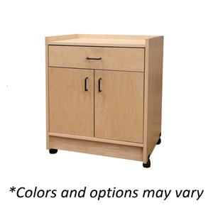 Cart Mobile Treatment 18x18x30" 2" Caster Wood Oak Each