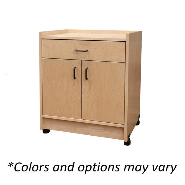 Cart Mobile Treatment 18x18x30" 2" Caster Wood Oak Each
