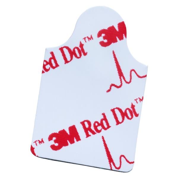 Red Dot Electrocardio Electrode Adult 1.2x0.8" 1.2x0.8" Plastic F...