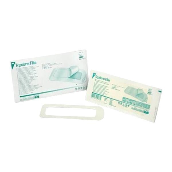 Tegaderm Film Frame Style Dressing 4x10" Sterile Adhesive Adherent Trans LF, 4 BX/CA