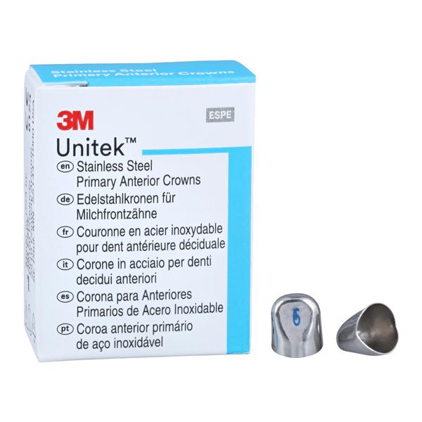 3M™ Unitek™ Stainless Steel Crowns Size 6L Pri Ant Lwr Cspd Replacement 5/Bx