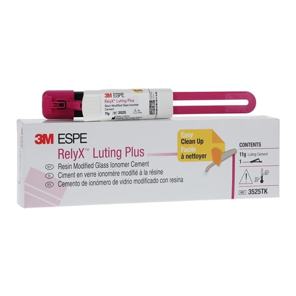 3M RelyX Luting Plus Luting Rsn Mod Gls Inmr Clckr Dspnsr Cement 11 Gm Trl Kt Ea