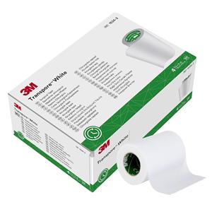 Transpore Surgical Tape Plastic 3"x10yd White Non-Sterile 40/Case