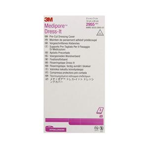 Medipore Dress-It Soft Cloth Dress-It Dressing 3-7/8x7-7/8" NS Adhs NAdhr LF