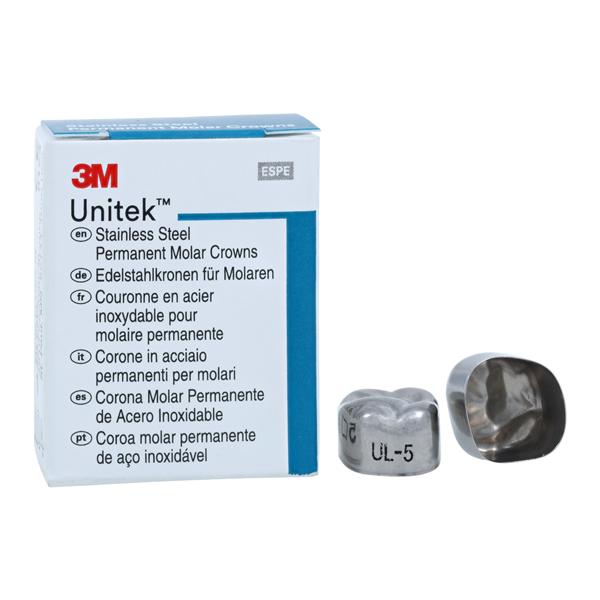3M™ Unitek™ Crowns Size 5 1st Permanent Upper Left Molar Replacement Crowns 5/Bx