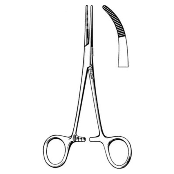 Sklarlite Kelly Hemostatic Forcep Curved 5-1/2" Stainless Steel Ea