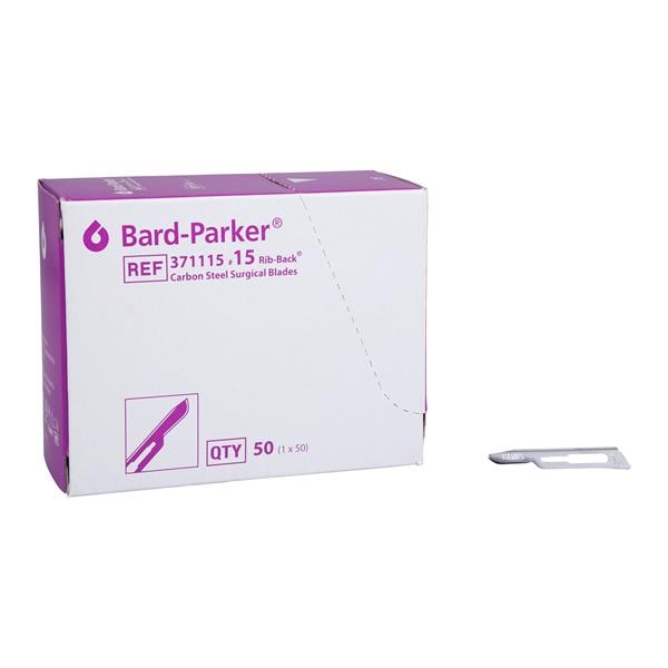 Bard-Parker Carbon Steel Sterile Surgical Blade #15 Disposable, 3...