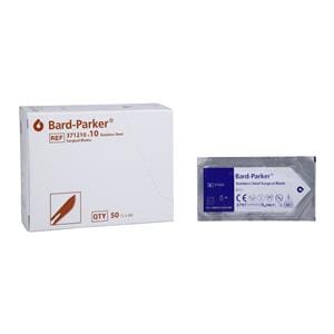 Bard-Parker Stainless Steel Sterile Surgical Blade #10 Disposable 50/Bx, 3 BX/CA