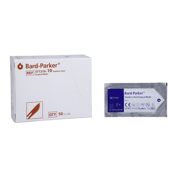 Bard-Parker Stainless Steel Sterile Surgical Blade #10 Disposable 50/Bx, 3 BX/CA