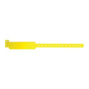 Sentry SuperBand Write-On Wristband Polyester Yellow Adult 500/Bx