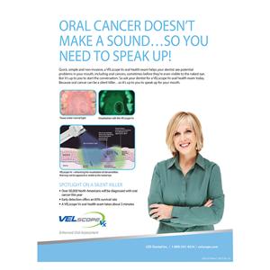 VELscope Vx Cancer Makes No Sound Poster Ea