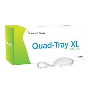Quad-Tray XL Xtra Long Bite Trays Double Arch 40/Bx