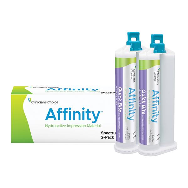 Affinity Quick Bite Impression Material Fast Set Unflavored Refill w/o Tips 2/Pk