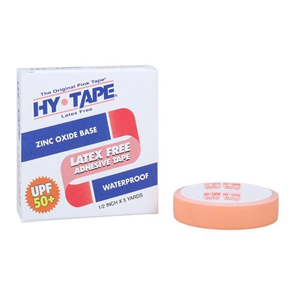 Hy-Tape Tape Zinc Oxide/Plastic .5"x5yd Pink Non-Sterile 36Rl/Cas...