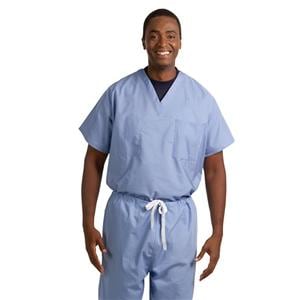 Scrub Shirt Adult Unisex Ceil Blue 65% Polyester / 35% Cotton Pul...