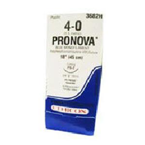 Pronova Suture 6-0 1x30" Polyvinylidene Fluoride Monofilament C-1/C-1 Blue 36/Bx