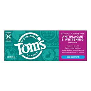 Tom's Antiplaque & Whitening Toothpaste 1 oz Peppermint 48/Ca