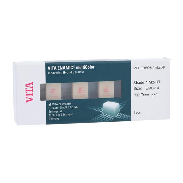 VITA ENAMIC multiColor HT Milling Blocks High Translucency 14 1M2 For CEREC 5/Pk