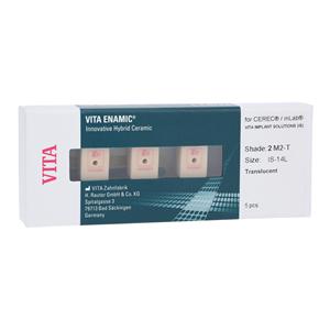 VITA ENAMIC IS T Milling Blocks Translucent 14L 2M2 For CEREC 5/Pk