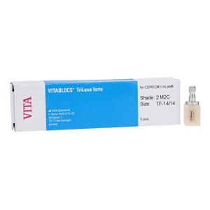 VITABLOCS TriLuxe forte Milling Blocks TF-14/14 2M2C For CEREC 5/Pk