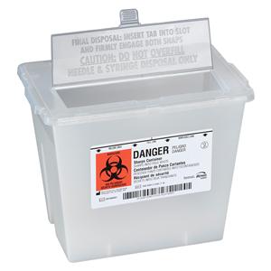 Sentinel Sharps Container 2gal Translucent Beige 11-5/8x7-3/4x8-5...