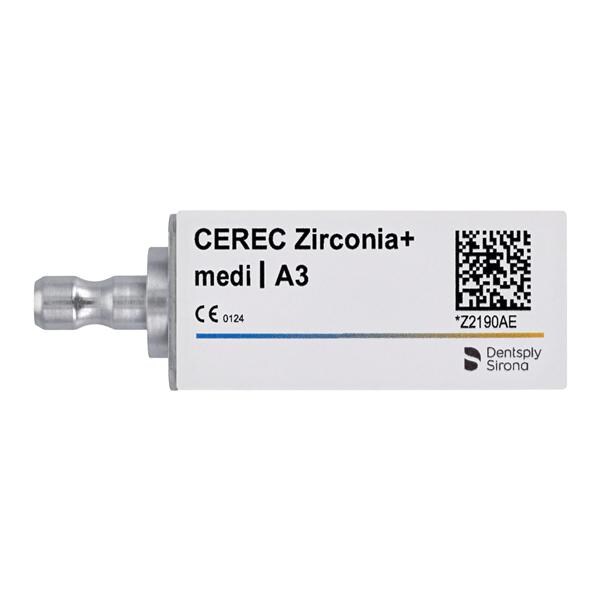 CEREC Zirconia+ Milling Blocks Translucent Medi A3 For CEREC 3/Bx